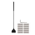 thumbnail image 2 of Fish Tank Glass Scraper, 2 In 1 Small Multifunctional Long Handle Algae Scraper With 10 Blades For Freshwater Tank For Saltwater, 2 of 8