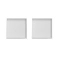 thumbnail image 2 of White Square Storage Box for Home Made of Durable Plastic Lightweight and Multifunctional 2 Pieces, 2 of 3