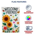 thumbnail image 5 of America Forever Sunflower Welcome Friends House Flag, 28 x 40 inch Double Sided, Welcome Sign floral Decorations, Friends Yard Flag, Friendly Greeting Outdoor Flags for Lawn and House DÃ©cor, 5 of 5