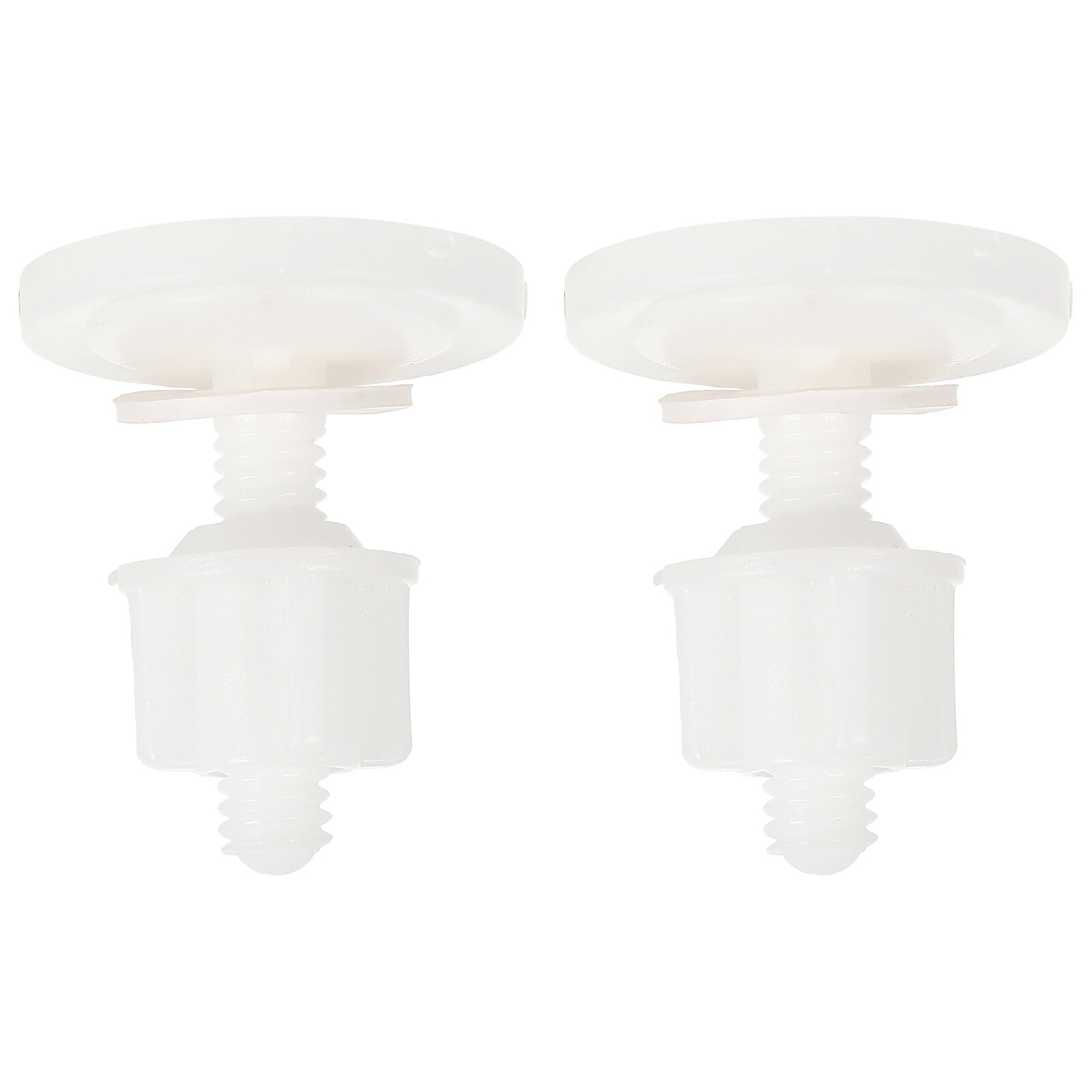 4Pcs Plastic Toilet Seat Hinge Bolt Screws and Nuts Set 39x39mm