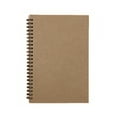 thumbnail image 1 of Cuaderno de notas portátil A5 con espiral, diseño retro en papel kraft, 50 hojas de papel beige, ideal para uso creativo y profesional., 1 of 6