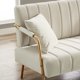 thumbnail image 5 of 2023 New Upholstered Velvet Futon 2-Seat Living Room Sofa My Lux Decor Round, 5 of 11