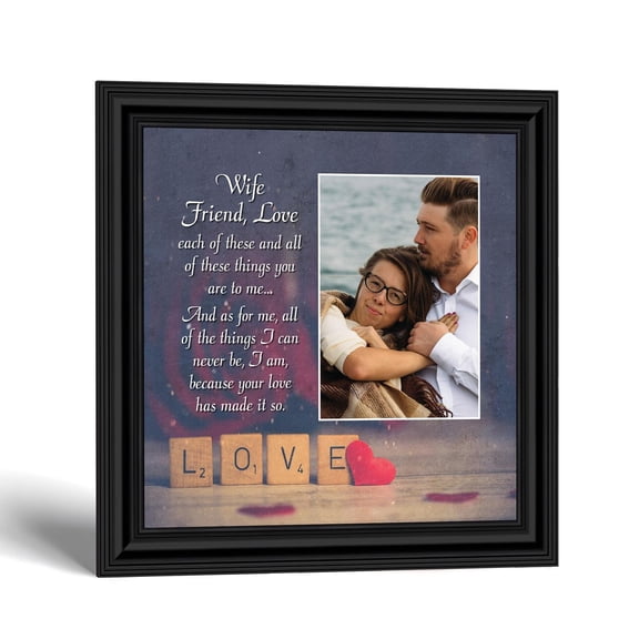 Picture Frame with Photo Opening, Romantic Wife Gifts from Husband