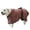 Brown, variant on FLMEI Dog Drying Coat Bathrobe Towel Super Absorbent Dog Bath Robe, Pet Soft Comfort Moisture Towel Clothes 1PCS XS-XL