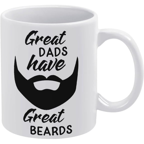 Great Dads Have Great Beards Mug Coffee Mug 11Oz Ceramic Cute Mugs,Funny Mugs,Gift For Coffee Lovers And Collectors
