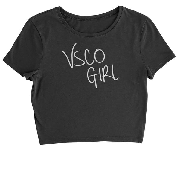 Vsco Girl Cropped T Shirt Walmart Com Walmart Com