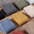 thumbnail image 4 of CSChome Solid Color Mid-calf Socks Women Mid-tube No Odor Japanese Style Solid Color High Elasticity Slip Breathable Soft Sweat-absorption, 4 of 7