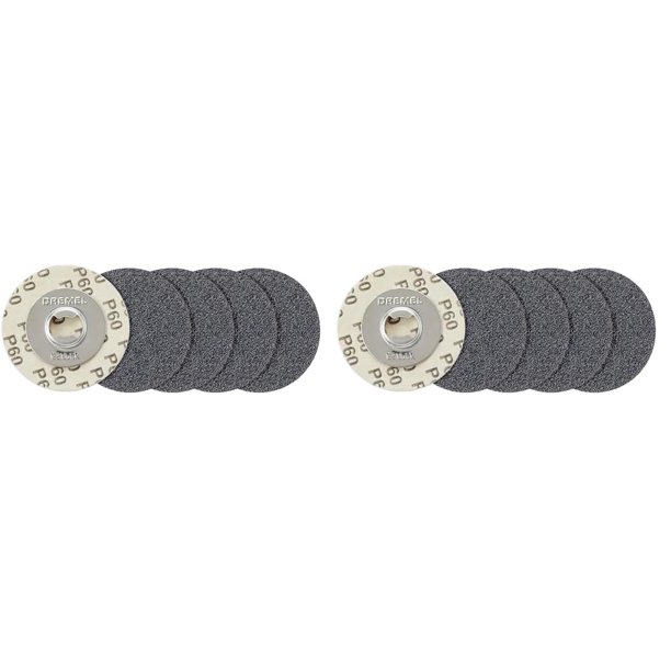 Discos de lijado Dremel EZ Lock 60 Grit para herramientas rotativas 10P