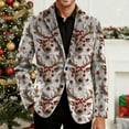 thumbnail image 4 of Mens Christmas Blazer Ugly Holiday Print Lightweight Corduroy Jacket Slim Fit Party Sport Coat with Pockets, 4 of 6
