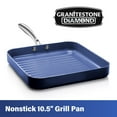Granite Stone Blue Nonstick Griddle Pan, Triple Coated with Diamond