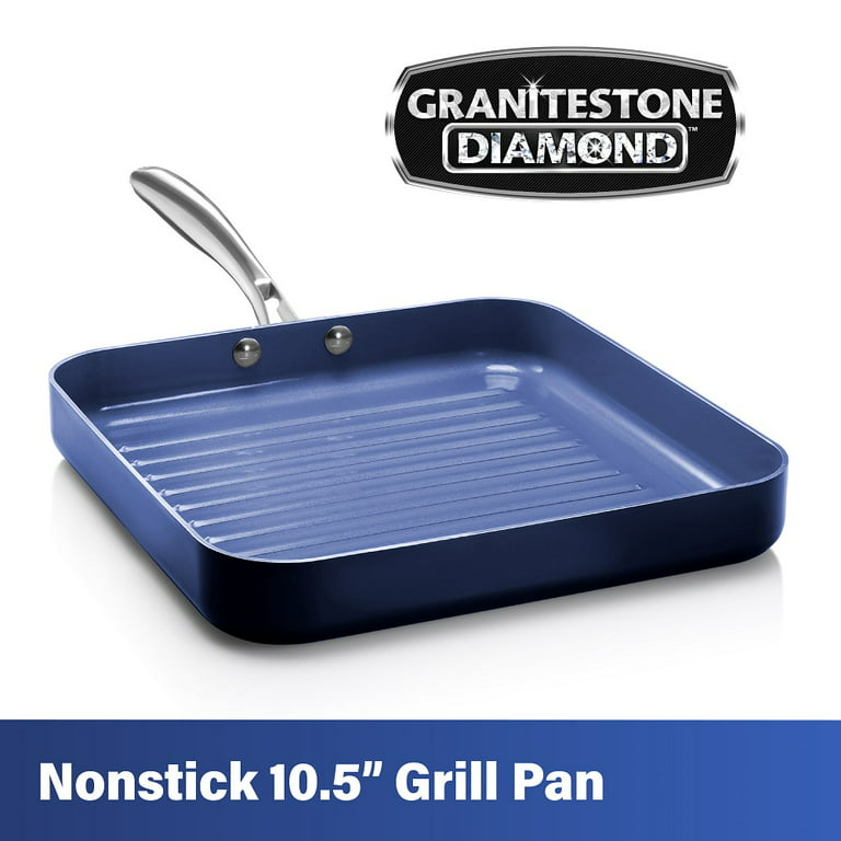 11 Granitestone Diamond Square Fry Pan