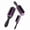 Black Purple, variant on Stcellnmex 3 Sizes Cushion Nylon Hair Brush, 9-Row 5-Row Detangling Brush for Natural Curly Hair, Volumizing Shaping Separating Defining Curls (Red Black)