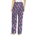 thumbnail image 2 of Bixox Women's flower Skull leaf colorful Patterned Pajama Pants Loungewear, 2 of 5
