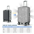 thumbnail image 4 of Fuzoiu GlitterSilver Print Suitcase Cover,Washable Luggage Covers for Suitcase,Elastic Luggage Protector Cover,Scratch Resistant Travel Suitcase Covers-Large, 4 of 7