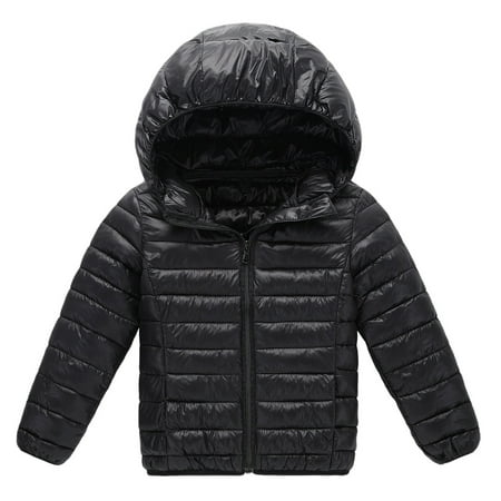 

SYNPOS Kids Baby Boy Girl OutWear Coat Winter Warm Hooded Puffer Lightweight Water-Resistant Jacket Coat