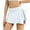 White, variant on WIZUTIZ Skirts with Shorts Underneath Workout Plus Size Trendy Slim Flowy Skorts Ruched Spandex Elastic High Waist Tie Side Inner Shorts Skirt Solid Mini Dress for Teen Girls Street Black