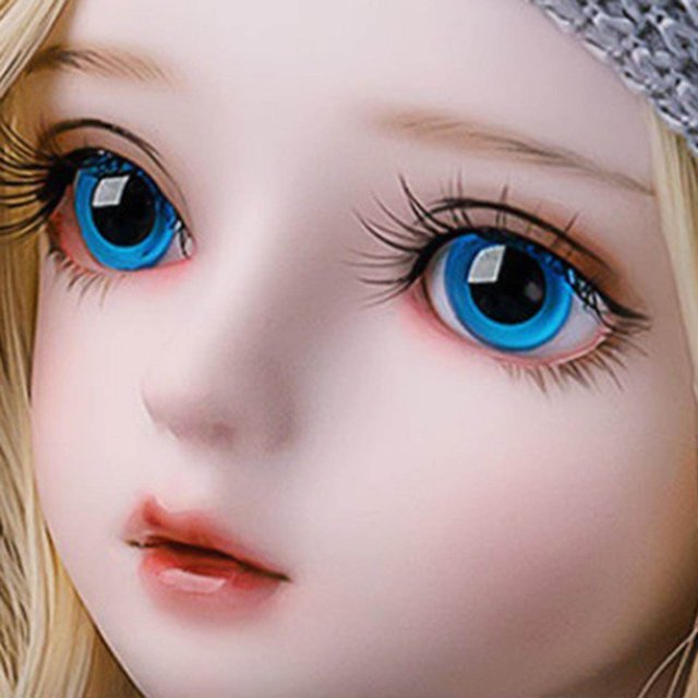 fastboy 2x Doll Eyes Wiggle Eyes for Halloween Props Sculpture Doll Light Blue