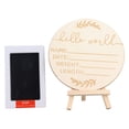 thumbnail image 1 of Señal del Anuncio del Bebé, Anuncio de Anuncio de Bebé Decoración de Letrero Resistente 2 Pezas Inorpresas para Cumpeados para Cumpelaños, 1 of 7