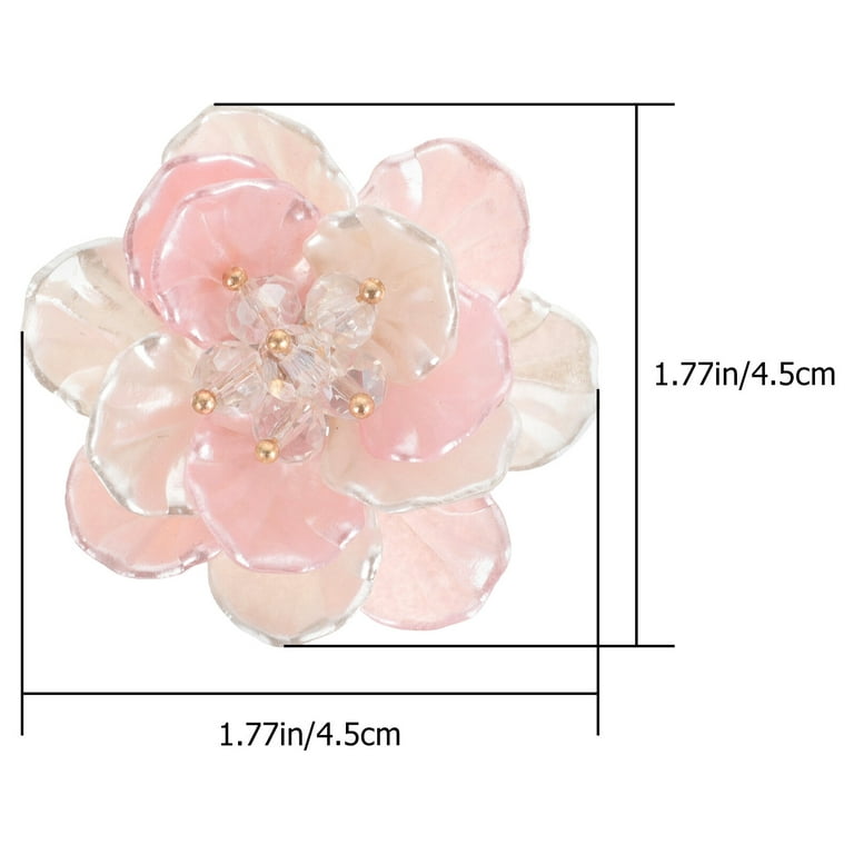 2 pcs Faux Pearl Flower Charms Jewelry Making Flower Charms DIY