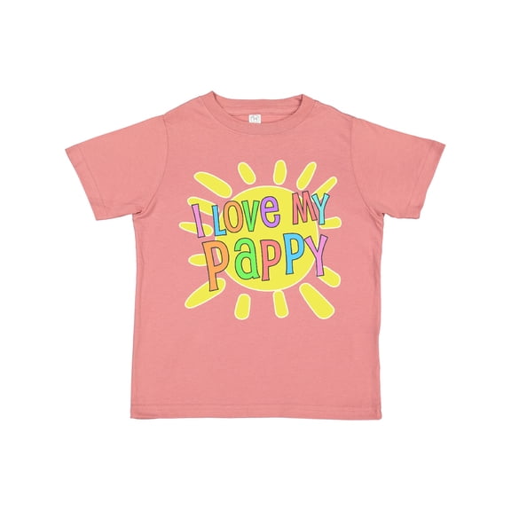 Inktastic I Love My Pappy Sun and Rainbow Letters Boys or Girls Toddler T-Shirt