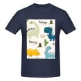 thumbnail image 4 of Bingfone Childish Dinosaur Men'S Loose Fit Short-Sleeve Pocket T-Shirt, 4 of 7