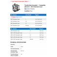 thumbnail image 2 of Throttle Body Assembly 1 - Compatible with 2017 - 2019 Chevrolet Cruze - Autopart Premium, 2 of 2