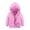 Pink 1, variant on Kaemgyyd Winter down Coats for Children Baby Boys Girls Light Puffer Padded Jacket Fashion Hooded Zipper Quilted Outerwear 3-16 T