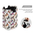 thumbnail image 3 of Yayeee Freestanding Laundry Hamper with Handle Collapsible Large Storage Basket for Clothes, Rainbow Stars Pattern, 3 of 7