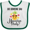 thumbnail image 3 of Inktastic Hawaiian Party Pineapple Girls Baby Bib, 3 of 4