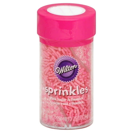 Wilton Sprinkles Twisted Pink Sugar & Jimmies 2.46 Oz