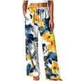 thumbnail image 2 of Jovrlynd Pajama Pants Women Floral Printed Elastic Waist Pajama Bottoms with Pockets Soft Casual Loungewear Pajamas, S-3XL, 2 of 6