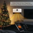 thumbnail image 4 of 1500W Space Heater, Fast Heating with 4 Modes, Wall-Mounted & Freestanding, Smart App & Remote Control, Quiet Turbo Fan, 24H Timer, Safe for Bedroom & Office, 4 of 7