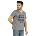 thumbnail image 2 of Inkmeso Mens Tshirt With A Body Like This Who Needs Hair ? Graphic Tshirt For Daddy's Gift Tee Shirt For Funny Balding Tee, 2 of 6