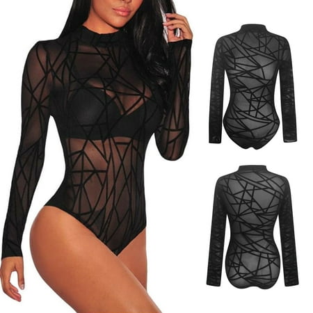 

Quealent WomenâS Casual Jumpsuits Jumpsuits for Women Long Sleeve V Neck Zipper Casual One Piece Rompers Bodycon Outfits Black M