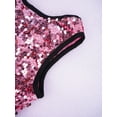 thumbnail image 7 of TiaoBug Kids Girls Sequins Dance Athletic Outfit Sleeveless Tank Jazz Crop Top with Shorts Set Pink 12, 7 of 7