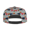 thumbnail image 4 of Daiia Dachshund Dog Heart print Flat Bill Hats Flat Brim Trucker Cap Baseball Cap Adjustable Classic Low Profile Hat Unconstructed Plain Cap, 4 of 9