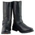 thumbnail image 2 of Milwaukee Leather Men's Black Leather Harness Motorcycle Boots with Braid and Riveted Details MBM9025 7, 2 of 10