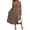 Camel, variant on Womens Plus Size V Neck Long Sleeve Maxi Dress with Pockets Waist Tie Loose Fit Elegant Casual Dress Bigsize