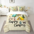 thumbnail image 2 of YST Happy Camping 7-Piece Comforter Set, Rustic Wooden Plank, Twin Size, 2 of 5