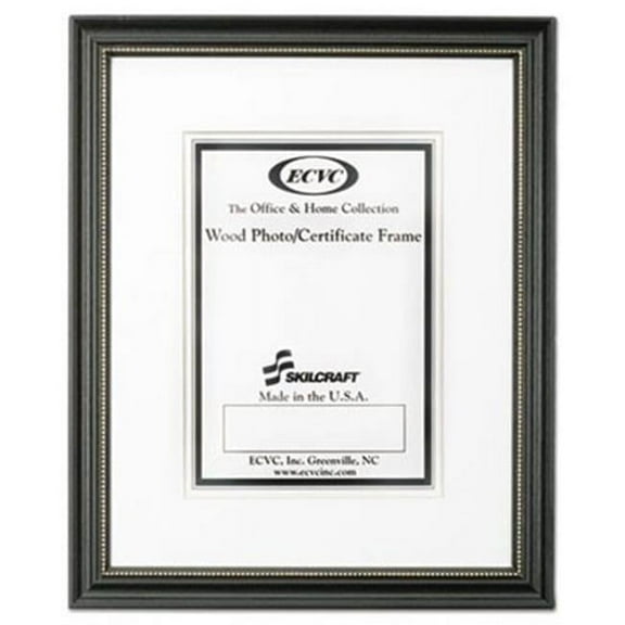 4246489 10 x 14 in. Skilcraft Black Certificate & Photo Frame