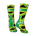 thumbnail image 5 of Women'S Novelty Funny Crew Socks Men'S Jamaica Jamaican Kingdom Flag Design Socks, 5 of 7