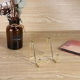 thumbnail image 3 of 4 Inch Metal Gold Plated Square Wire Plate Stand Holder Easel Display for Cookbooks, Photos, Picture Frames, & Plates, 3 of 5