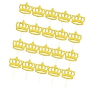 Pack Of 20pcs Glitter Princess DIY Christmas Birthday Baby Shower Cupcake Picks Bakery Accessories