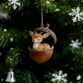 thumbnail image 2 of WKSCLPAI Forest Animal Acorn Ornaments, Christmas Ornaments Cozy Forest Animal Pinecone Design, Cute Woodland Creature Figurine for Xmas Tree Decorations, Animal Lovers Gift, Home Decor, 2 of 6