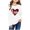 White, variant on Women's Long Sleeve Valentines Clothes Shirt Crewneck Heart Outfits Casual Sweatshirt Tops