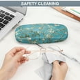 thumbnail image 7 of Fintie Hard Shell Eyeglasses Case, Portable Protective Glasses Cover Eyeglass Holder Box with Cleaning Cloth for Men Women, Blossom, 7 of 7