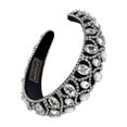 thumbnail image 2 of Baroque Rhinestone Design Headband Girl Headdress Sponge Hairband for Women, 2 of 3