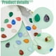 thumbnail image 4 of 24 cabujones de piedra en forma de lágrima de 12 colores, cabujones de piedras preciosas naturales, cabujones de cuarzo, parte trasera plana, sin agujero, gemas mixtas, 4 of 6