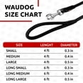 thumbnail image 6 of Glamour Rolled Leather Dog Leash for Small Medium and Large Dogs | Heavy Duty Strong Leather Puppy Leash for Outdoor Walking Running Training | Strong Dog Leashes for Large Breed Dogs - Black, 6 of 6