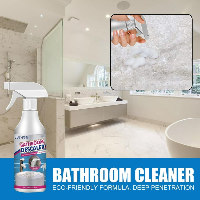Scrub Free Soap Scum r Shower Glass Door Cleaner Works on Ceramic Tile,  Chrome, Plastic and More Bathroom Cleaner Bathroom Glass Descaler To Tile  Faucet r Tub Cleaner Clearance 60ml 